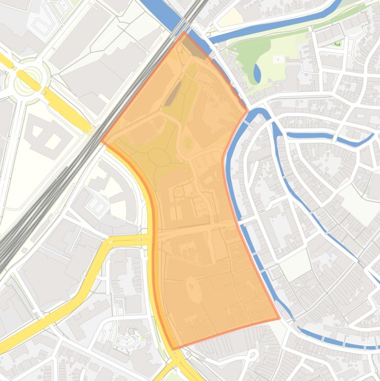 Kaart van de buurt Stadhuisplein.