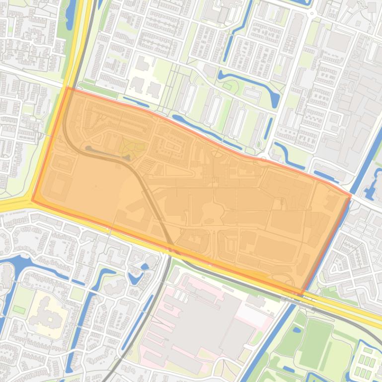 Kaart van de buurt Stadscentrum.