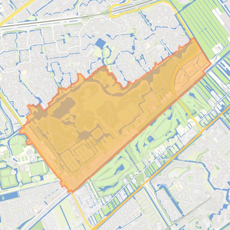 Kaart van de buurt Stadsdeelpark.