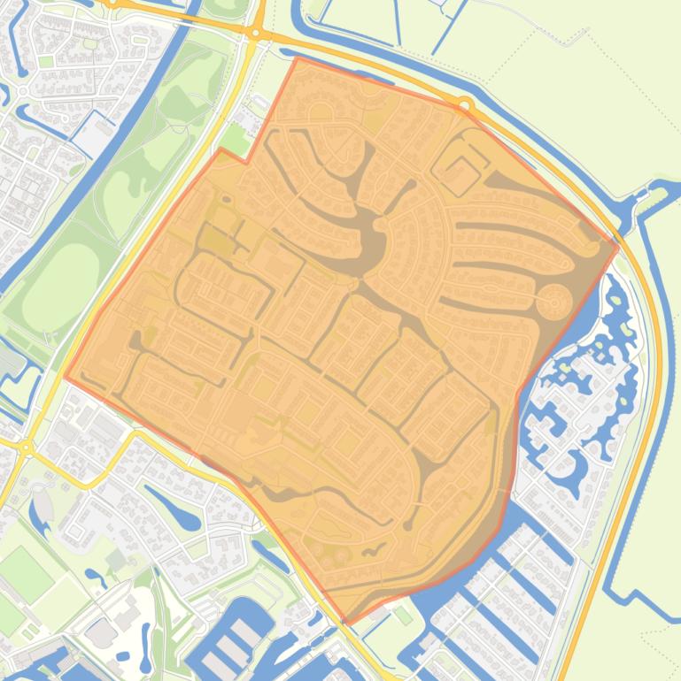 Kaart van de buurt Stadsfenne.