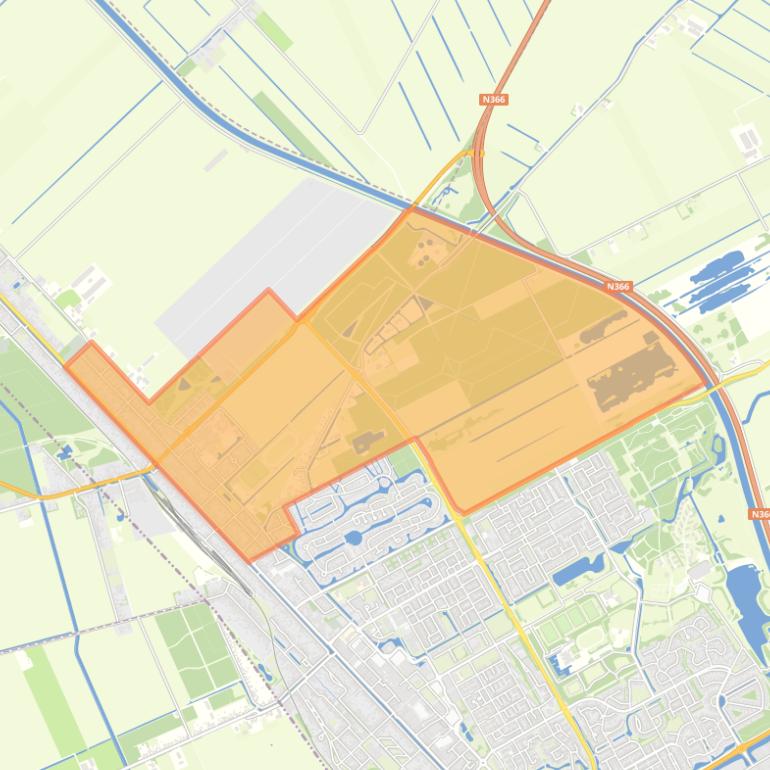Kaart van de buurt Stadskanaal Noord Centrum.