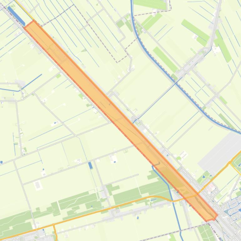 Kaart van de buurt Stadskanaal Noord Landskant.