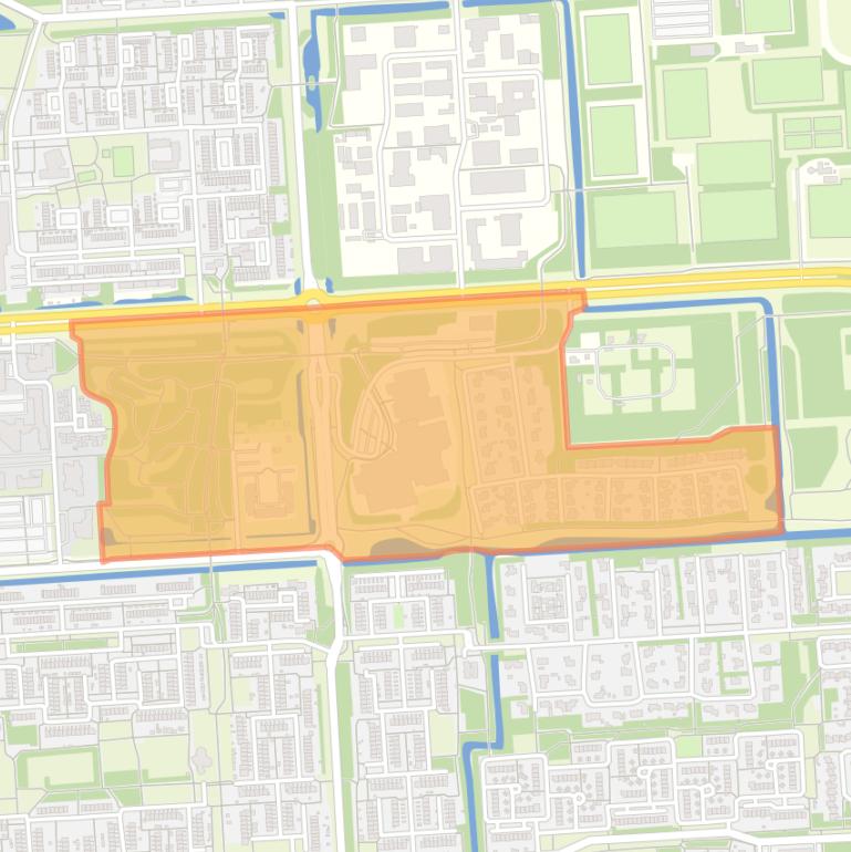 Kaart van de buurt Stadspark Badweg Langevelderslag.