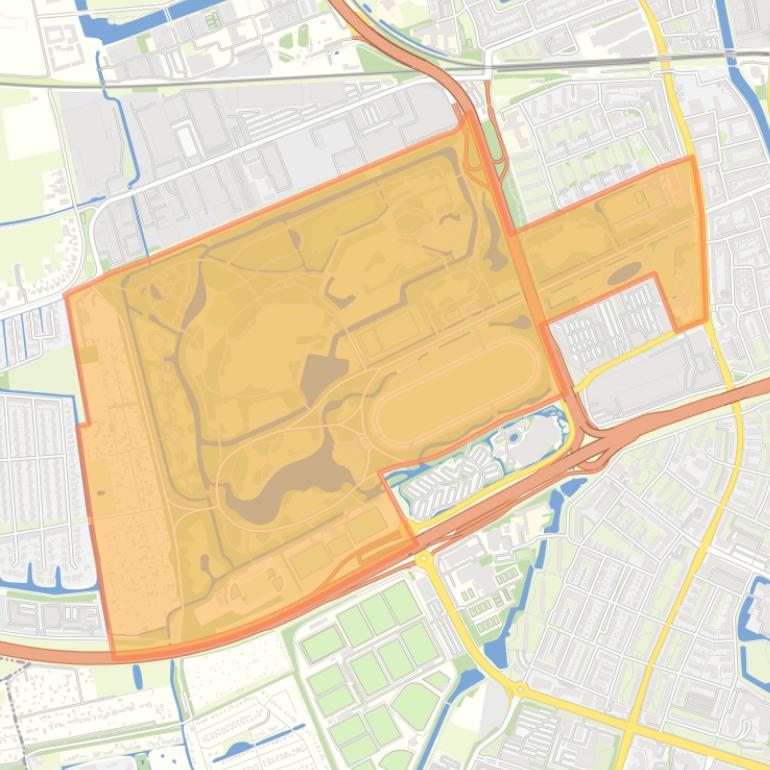 Kaart van de buurt Stadspark.