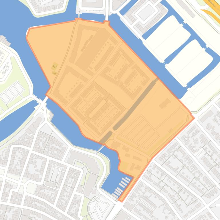 Kaart van de buurt Stadswerven.