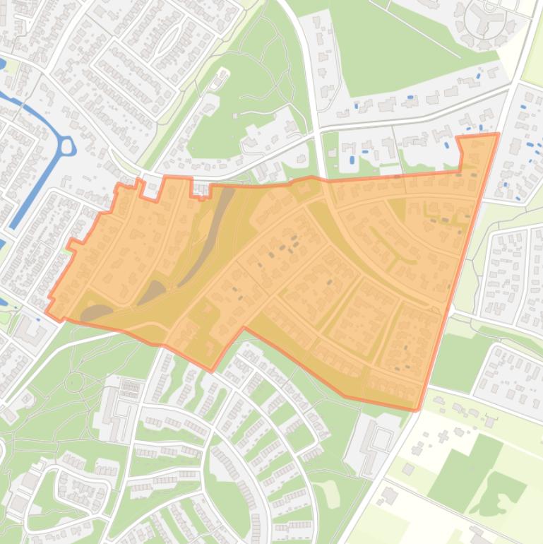 Kaart van de buurt Stalberg (midden).