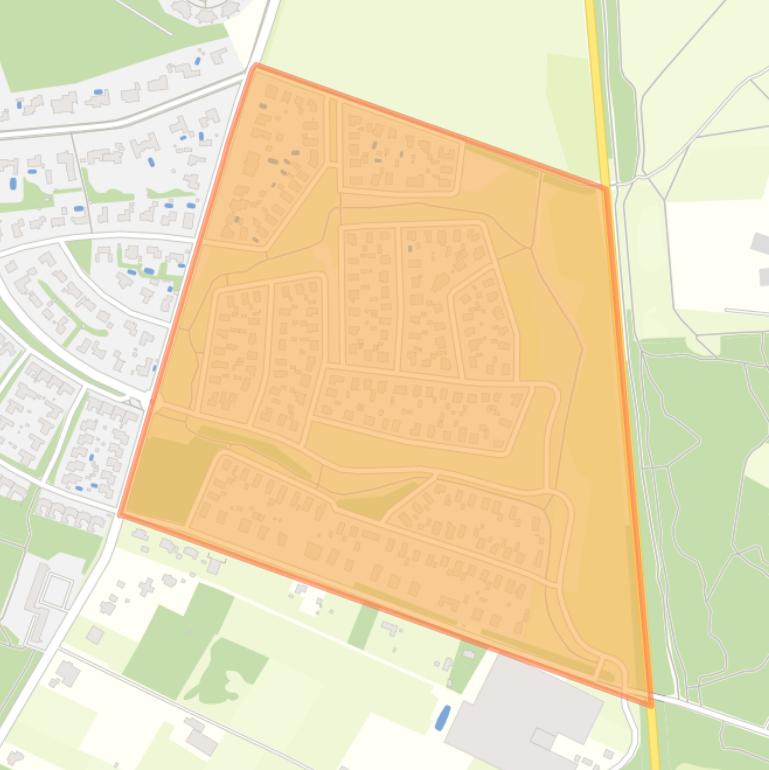 Kaart van de buurt Stalberg-Oost.