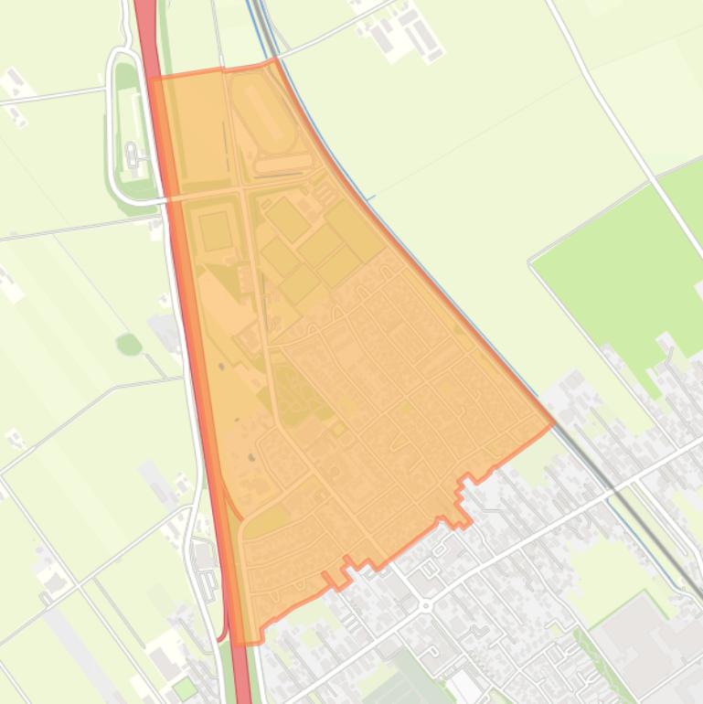 Kaart van de buurt Staphorst-Noord.