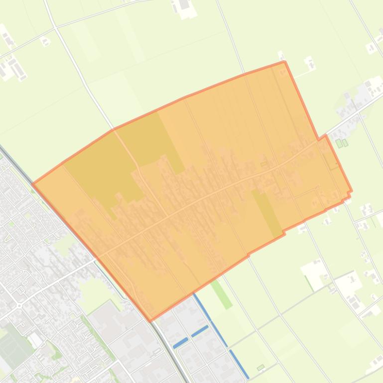 Kaart van de buurt Staphorst streek-Oost.