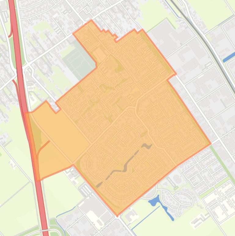 Kaart van de buurt Staphorst-Zuid.