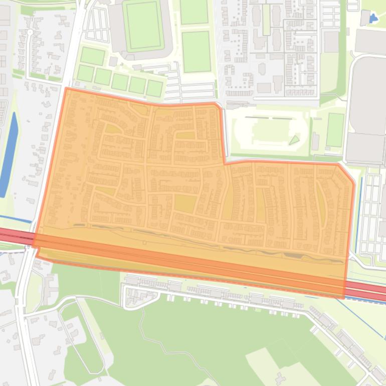 Kaart van de buurt Stappegoor Zuid.