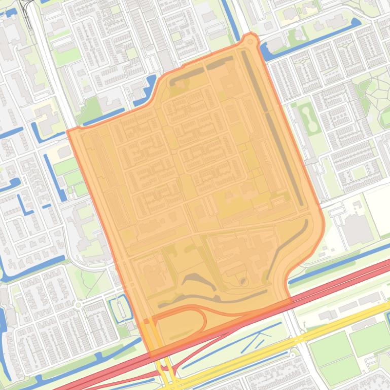 Kaart van de Statenbuurt.