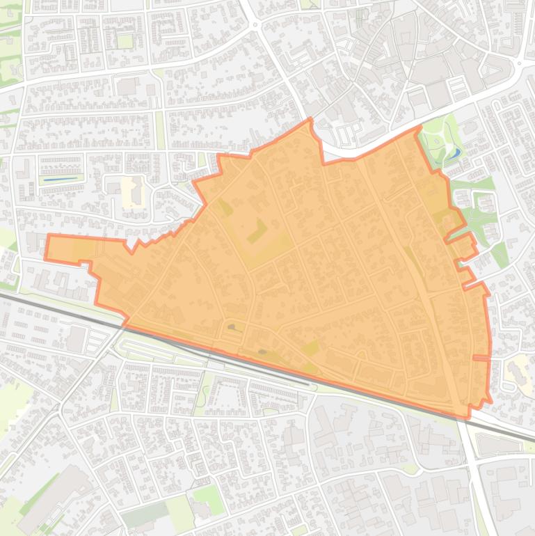 Kaart van de Stationsbuurt.