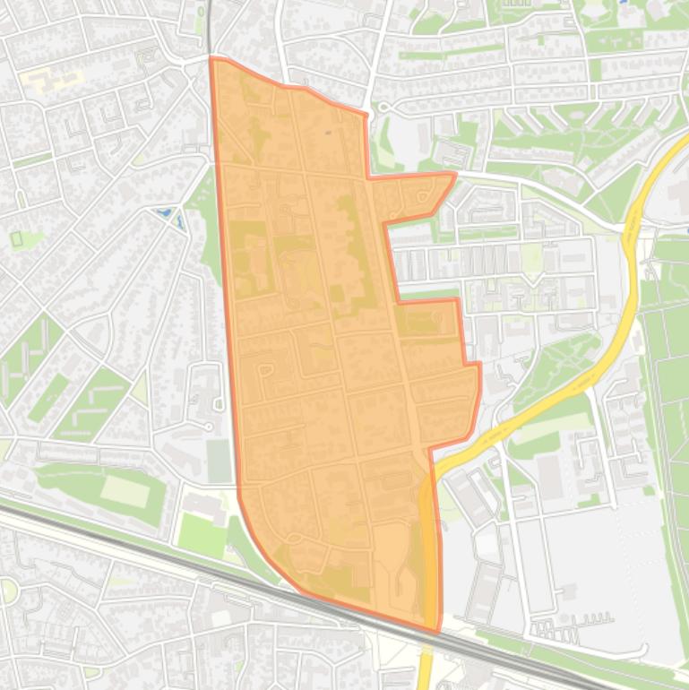 Kaart van de Stationsbuurt.