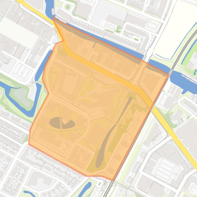 Kaart van de Stationsbuurt.