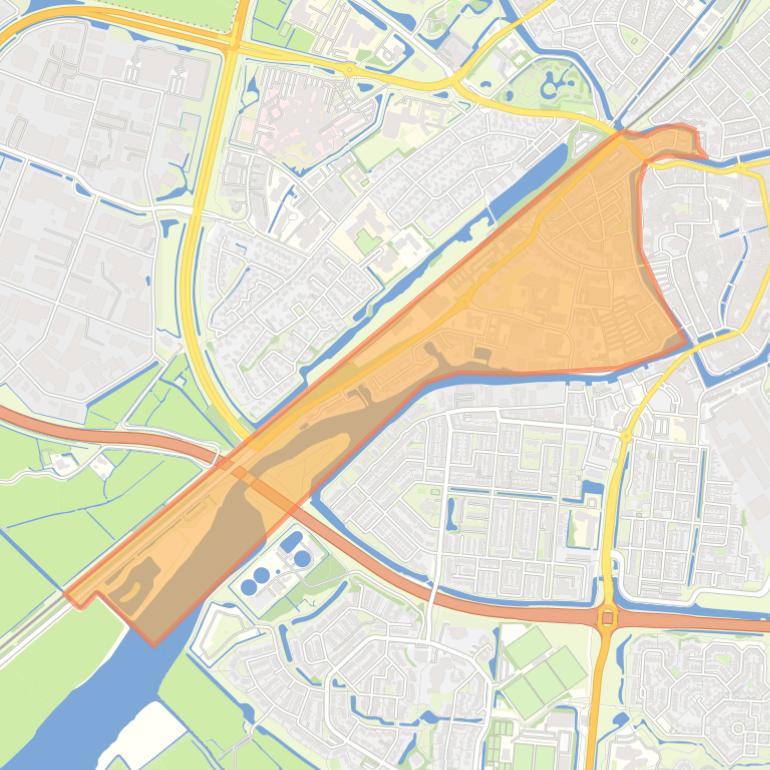 Kaart van de Stationsbuurt.