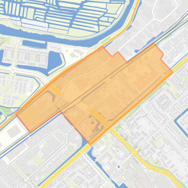 Kaart van de buurt Stationsgebied.