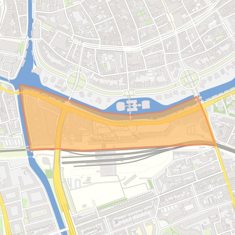 Kaart van de buurt Stationsgebied.