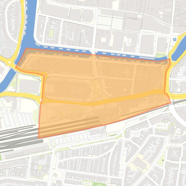 Kaart van de buurt Stationskwartier.