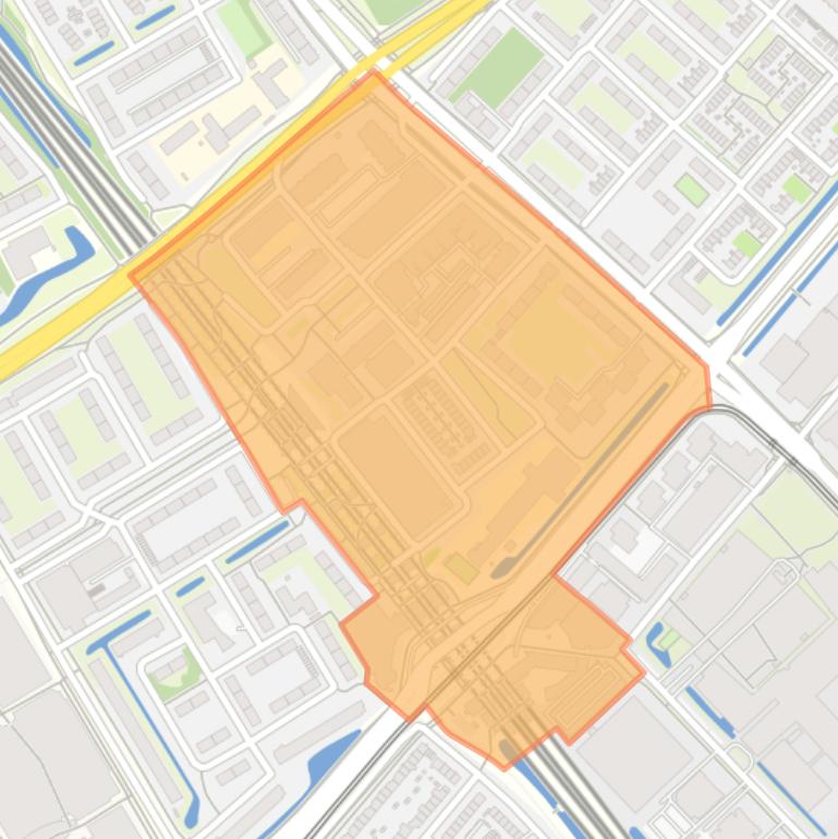 Kaart van de buurt Stationskwartier.