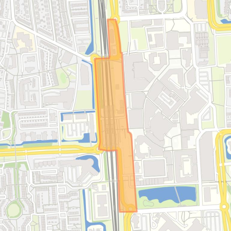 Kaart van de buurt Stationsplein.