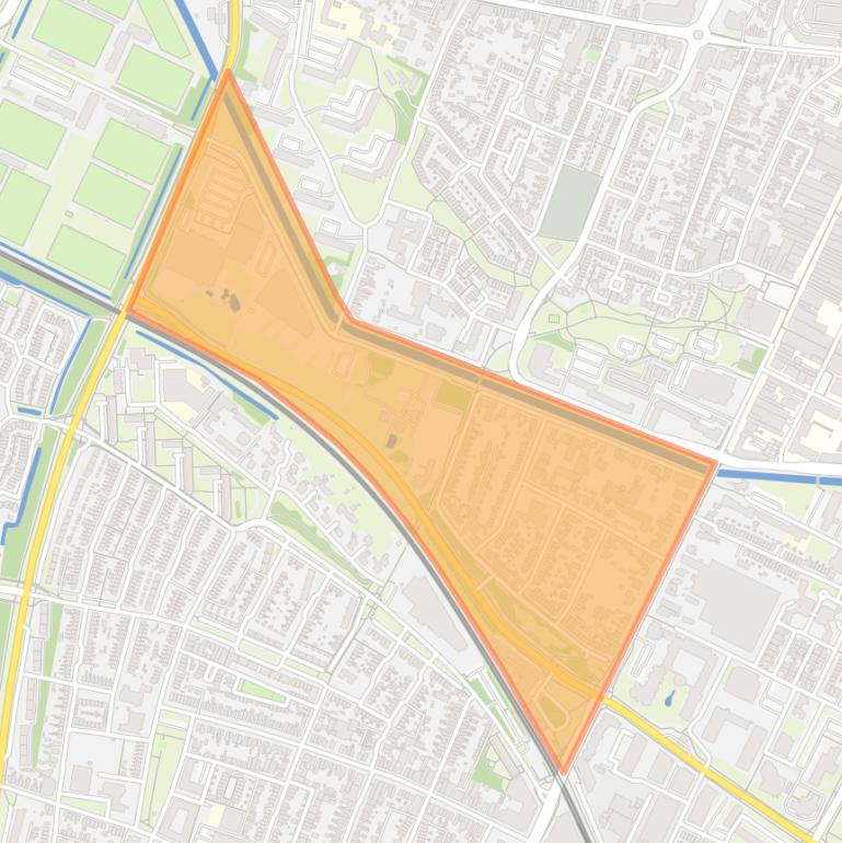 Kaart van de buurt Stationswijk.