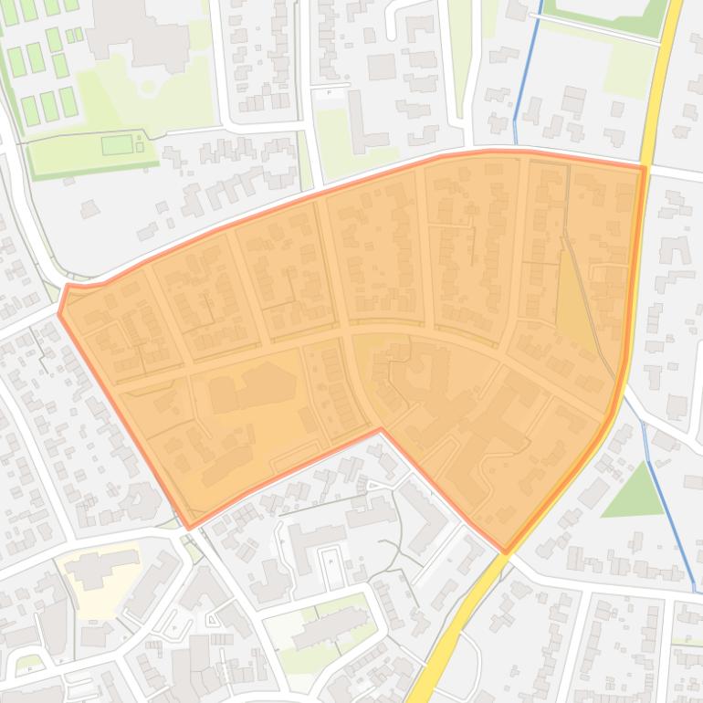 Kaart van de buurt Steding.