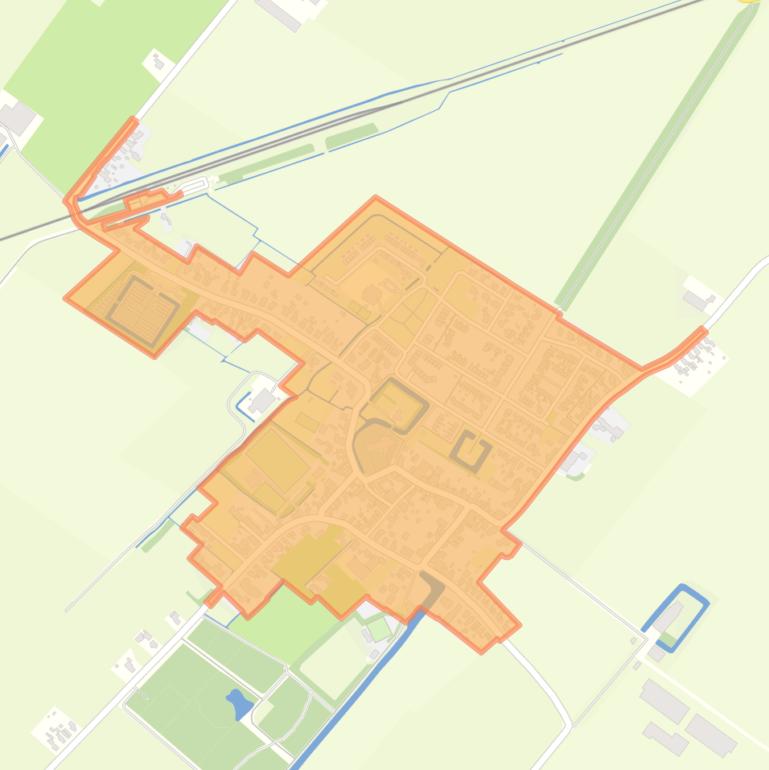 Kaart van de buurt Stedum.