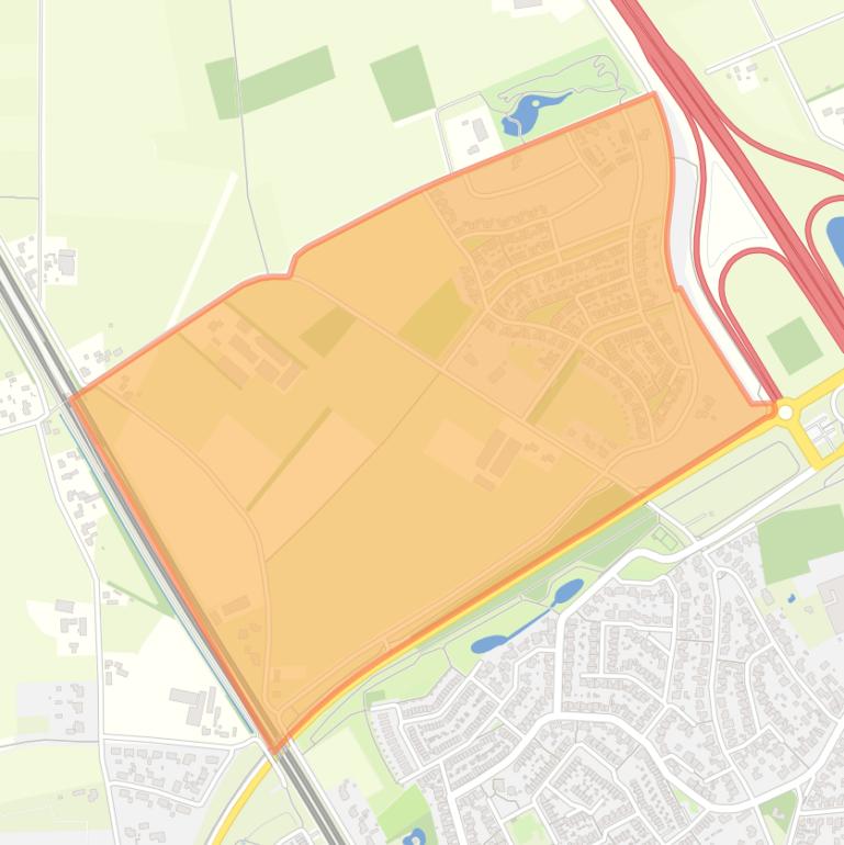 Kaart van de buurt Steegsche Velden.