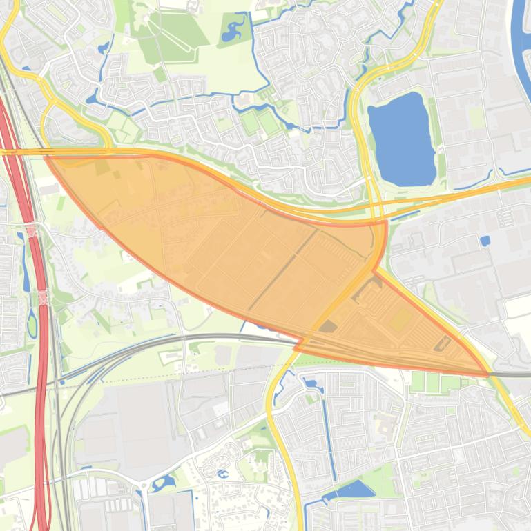 Kaart van de buurt Steenakker.