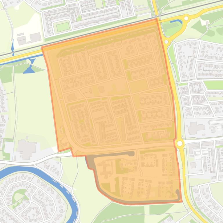 Kaart van de Steenbakkersbuurt.