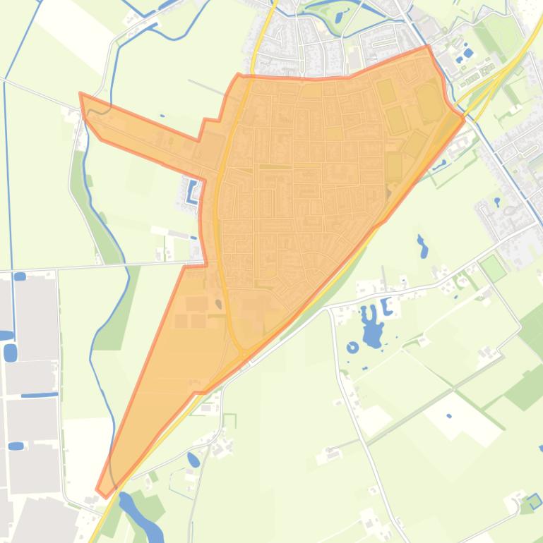 Kaart van de buurt Steenbergen-Zuid.