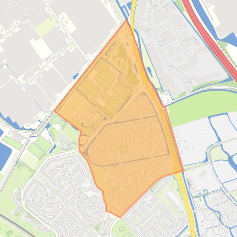 Kaart van de buurt Steendijkpolder Noord.