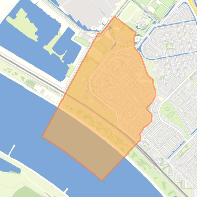 Kaart van de buurt Steendijkpolder Zuid.