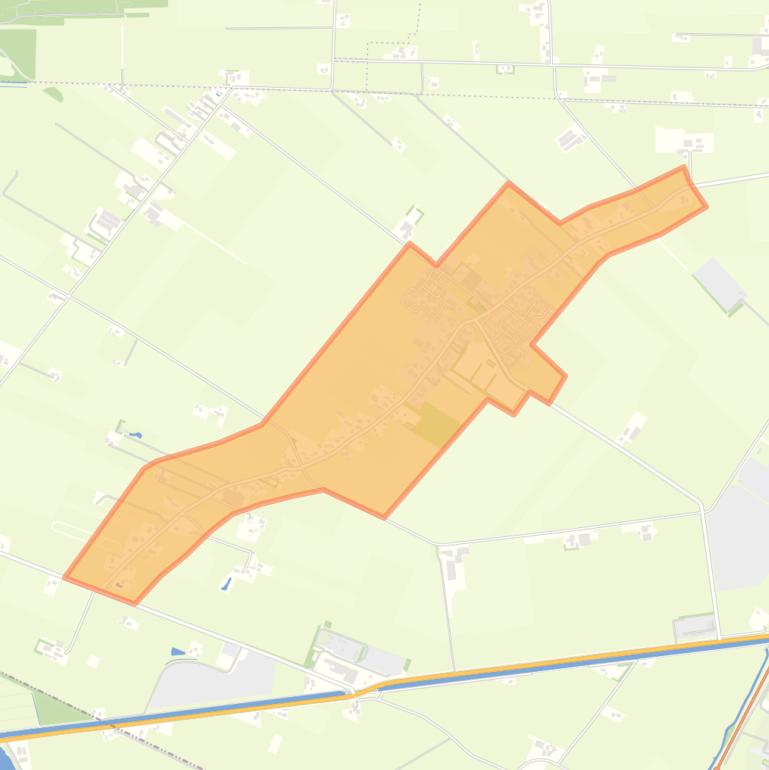 Kaart van de buurt Steenwijksmoer.