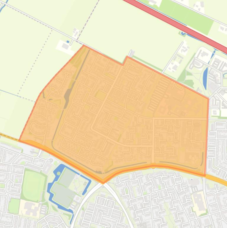 Kaart van de buurt Stegeslag.