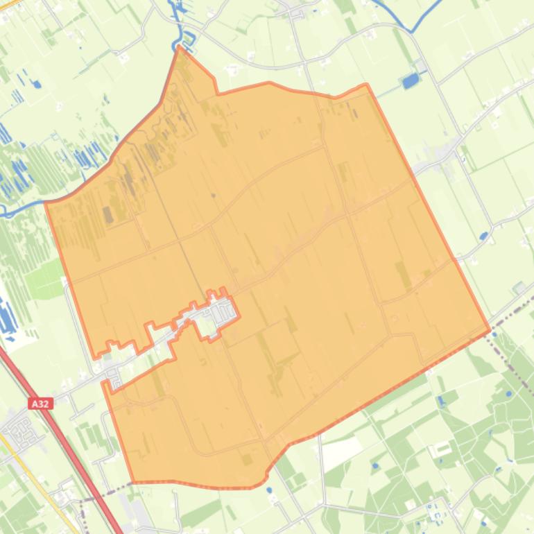 Kaart van de buurt Steggerda-Buitengebied.