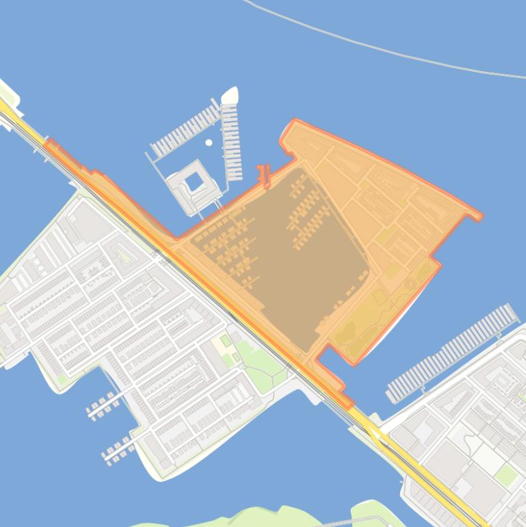 Kaart van de buurt Steigereiland-Noord.