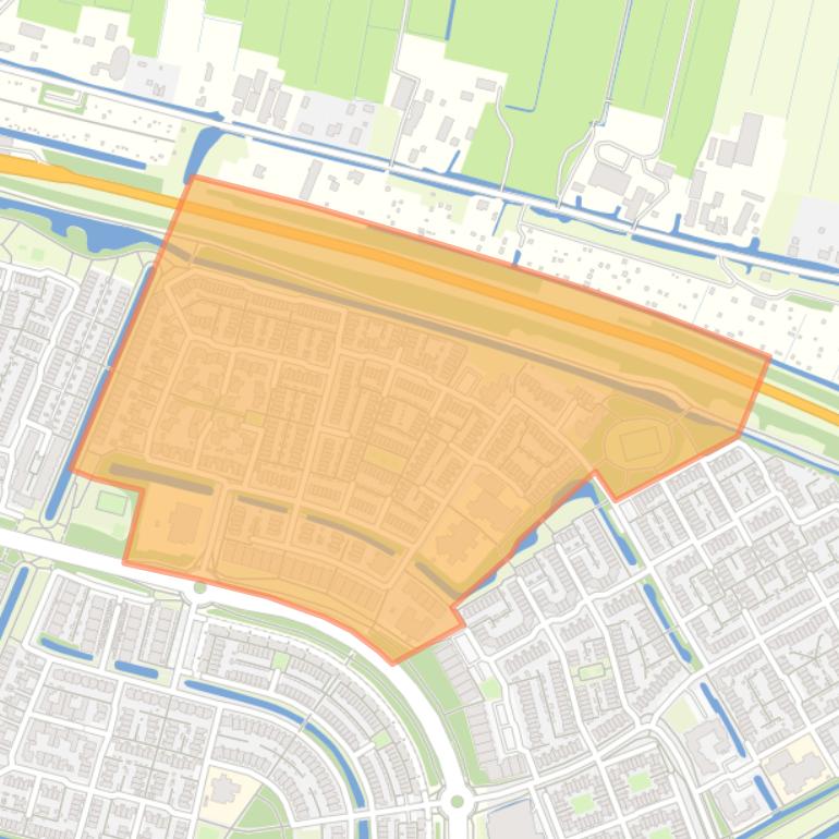 Kaart van de Steinenbuurt.