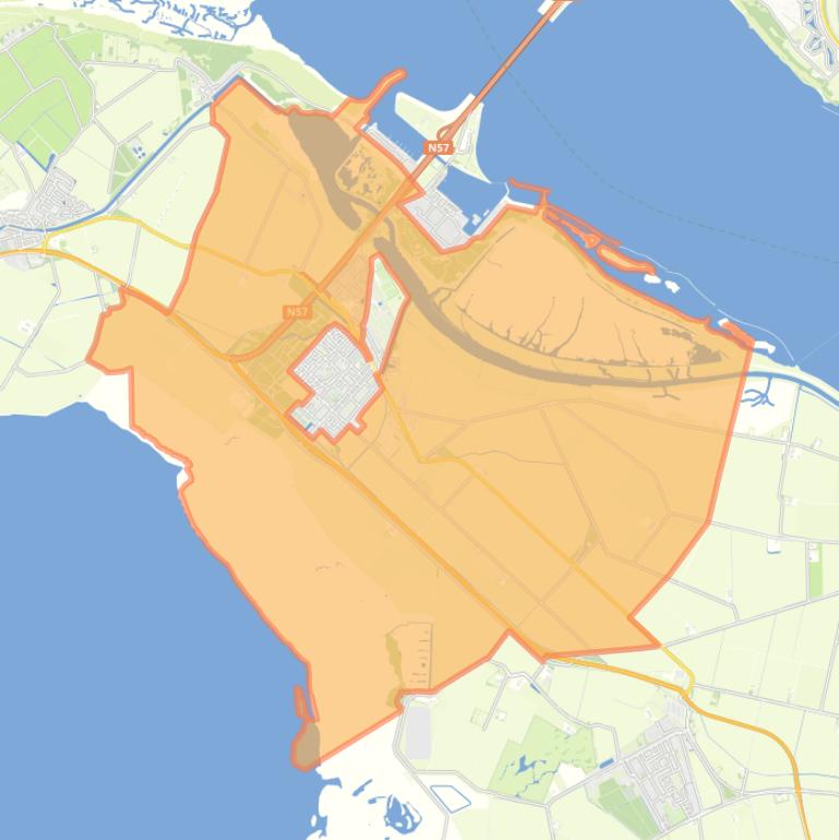 Kaart van de buurt Stellendam buitengebied.