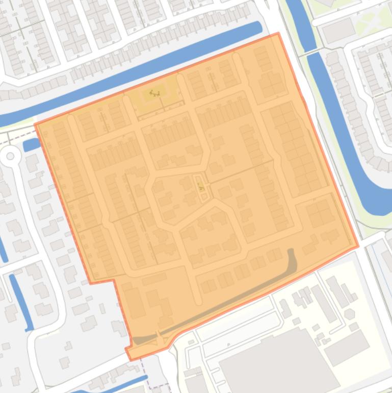 Kaart van de Stenenbuurt-Noord.