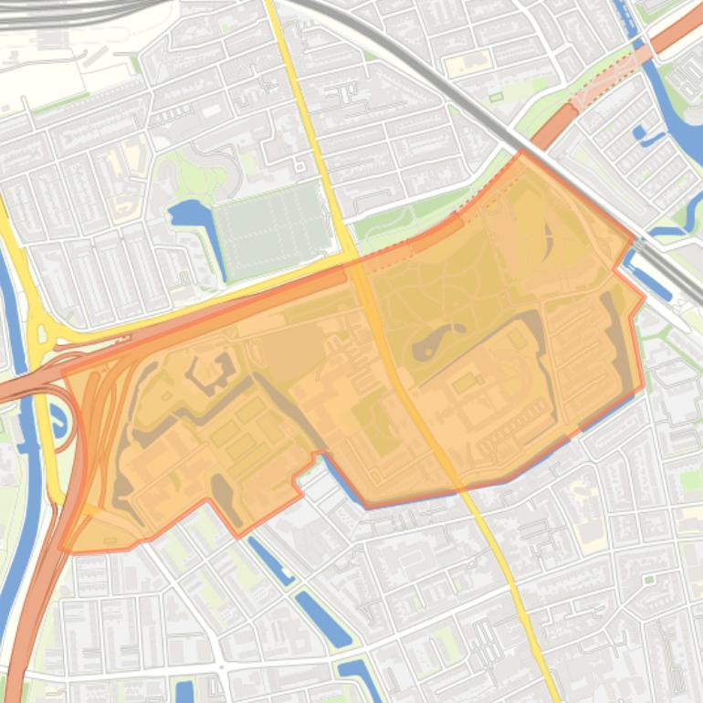 Kaart van de Sterrebosbuurt.