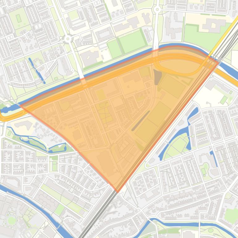 Kaart van de Sterrenbeeldenbuurt.