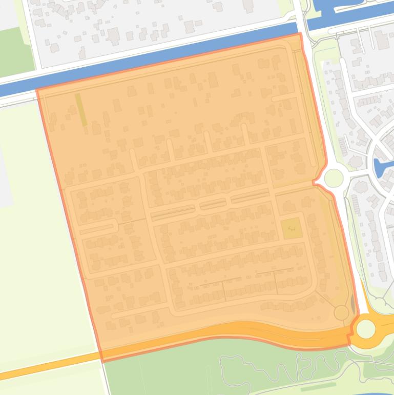 Kaart van de Sterrenbeeldenbuurt.