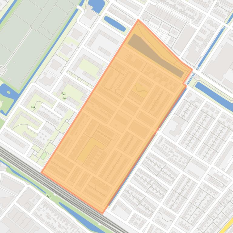 Kaart van de Sterrenbeeldenbuurt.