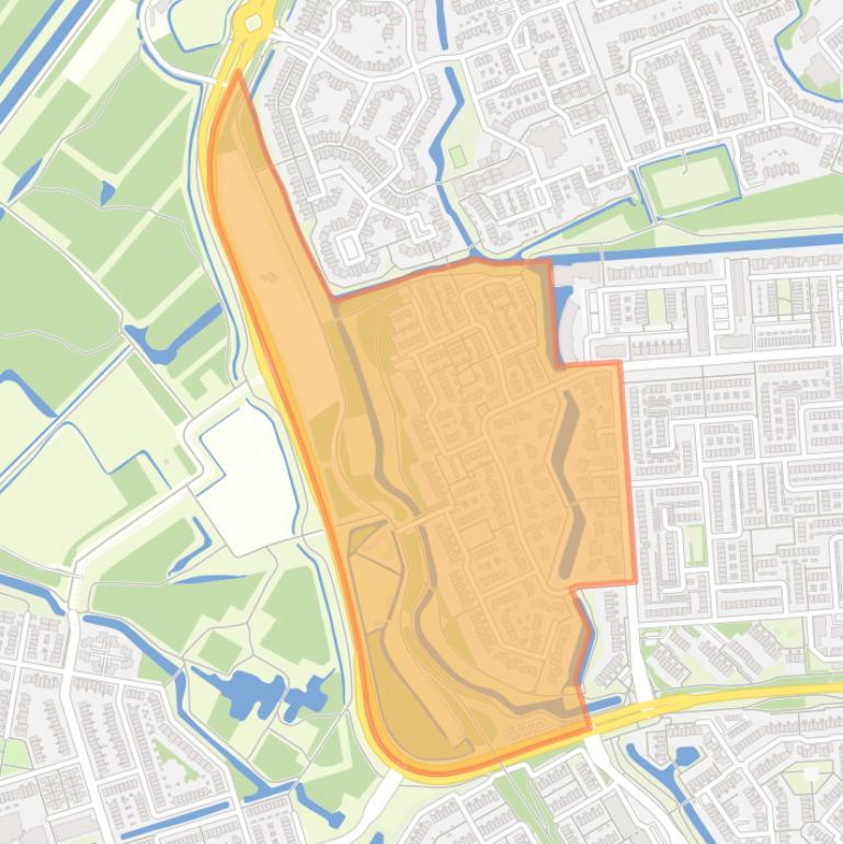 Kaart van de buurt Sterrenkwartier-West.