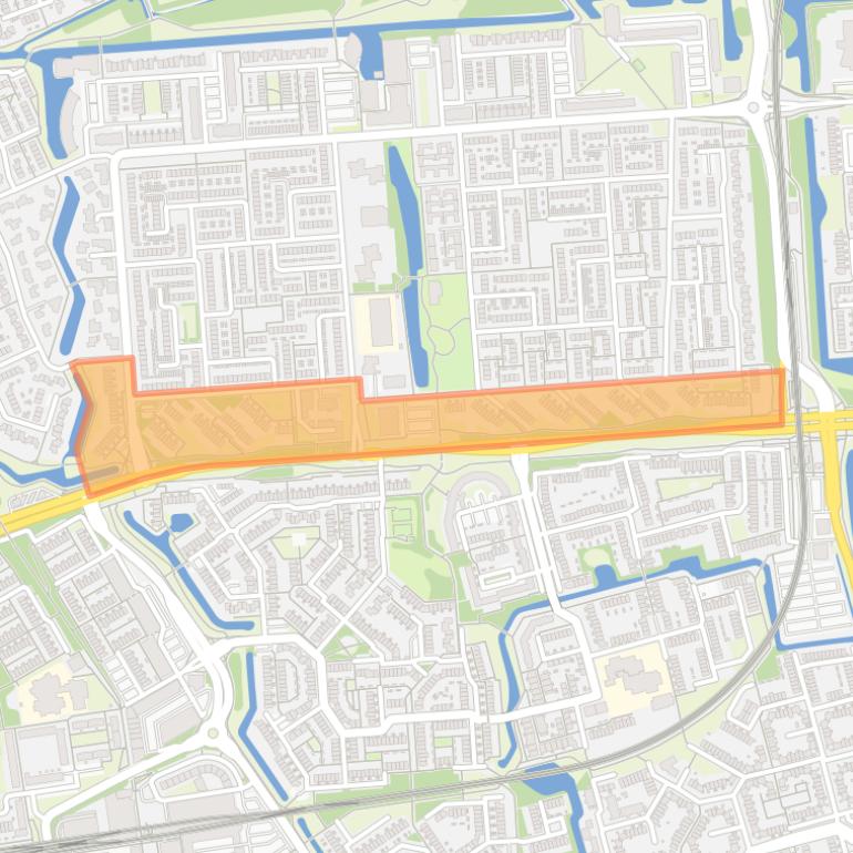 Kaart van de buurt Sterrenkwartier-Zuid.