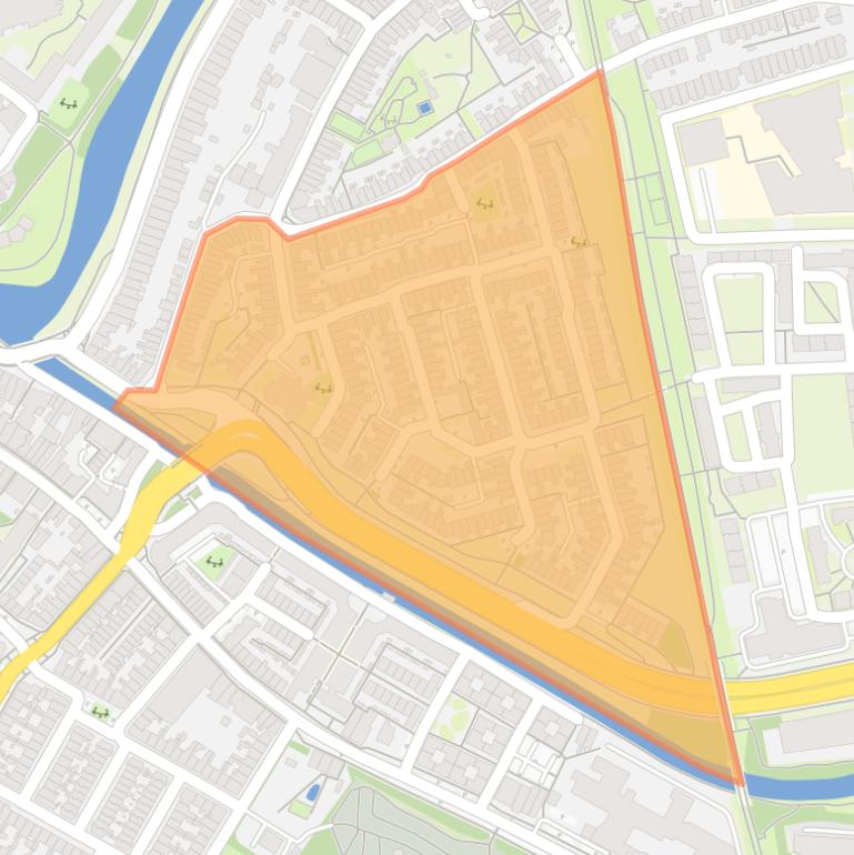 Kaart van de buurt Sterrenwijk.