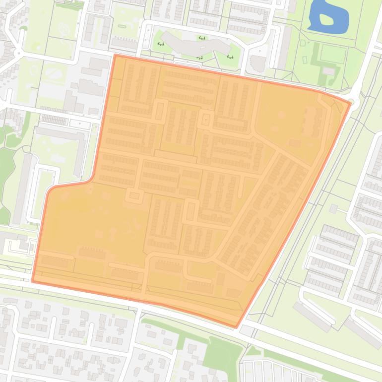 Kaart van de buurt Stokhasselt Zuid-Oost.