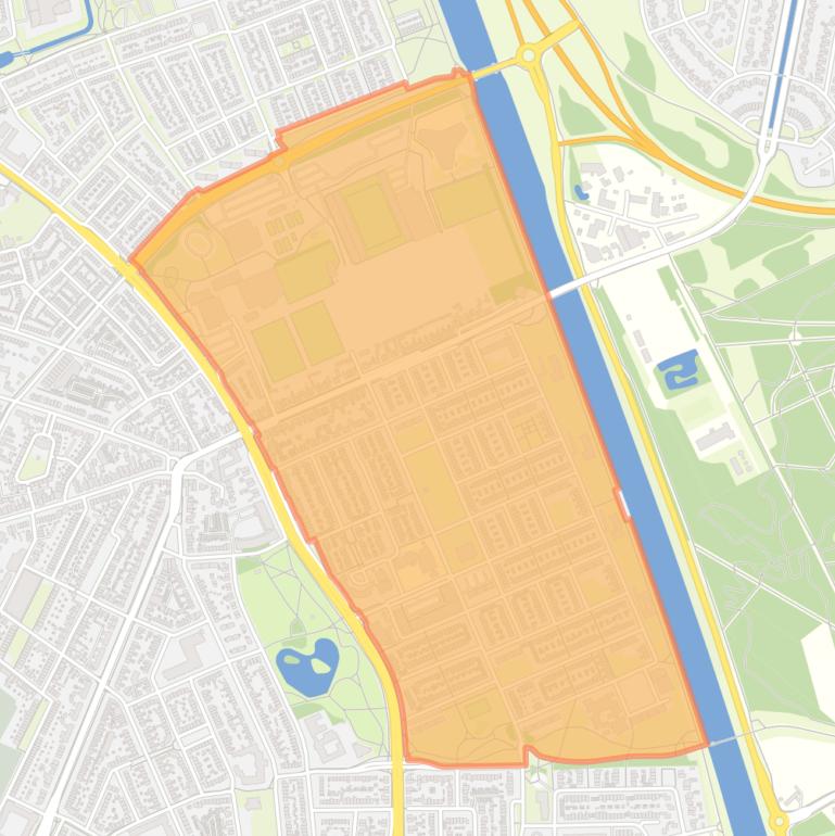 Kaart van de buurt Straakven.